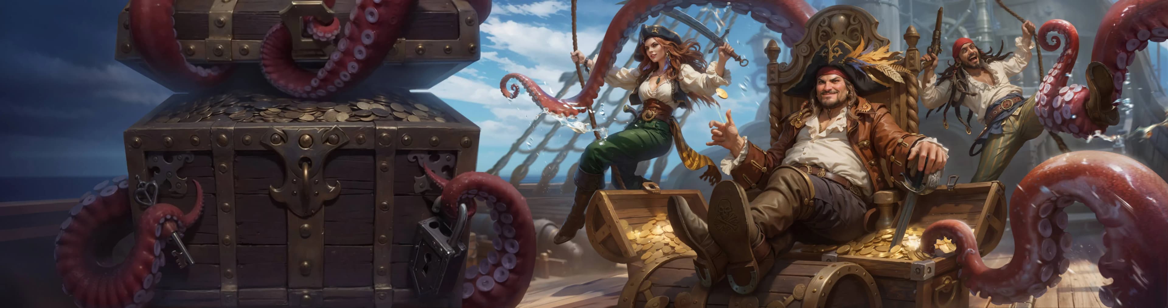 Pirate treasure banner